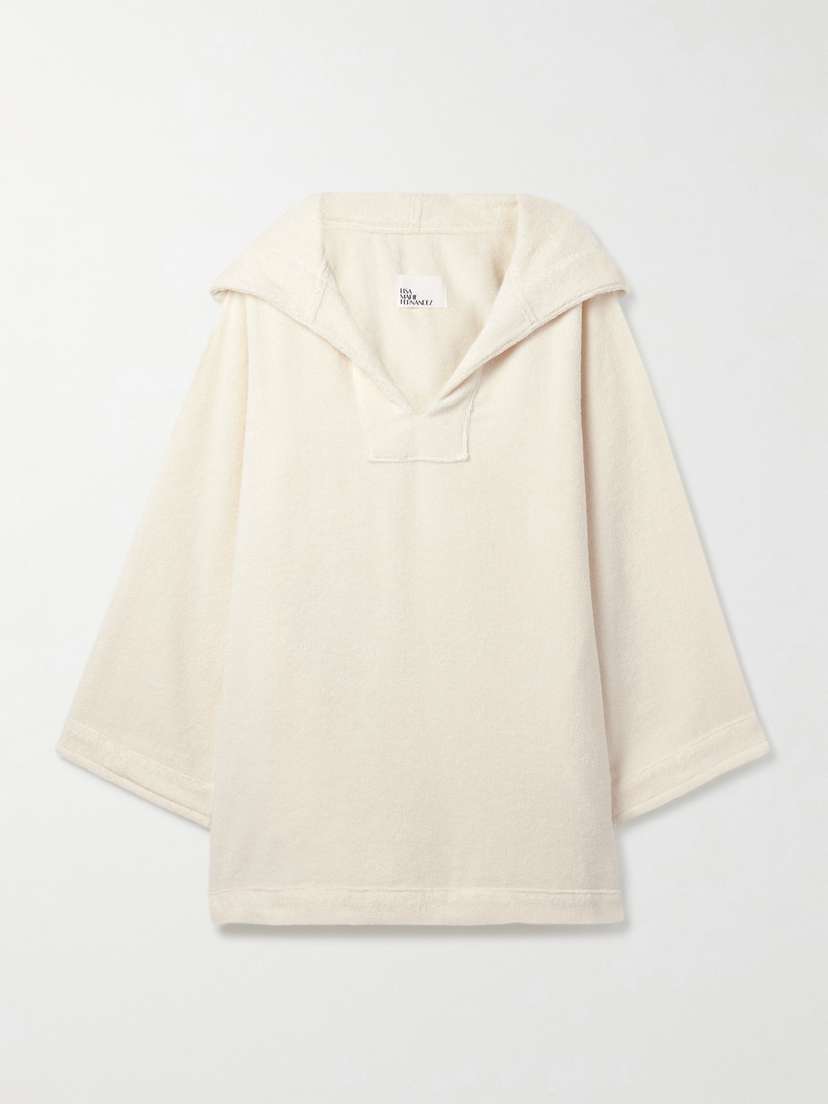Lisa Marie Fernandez Hooded Cotton-terry Coverup