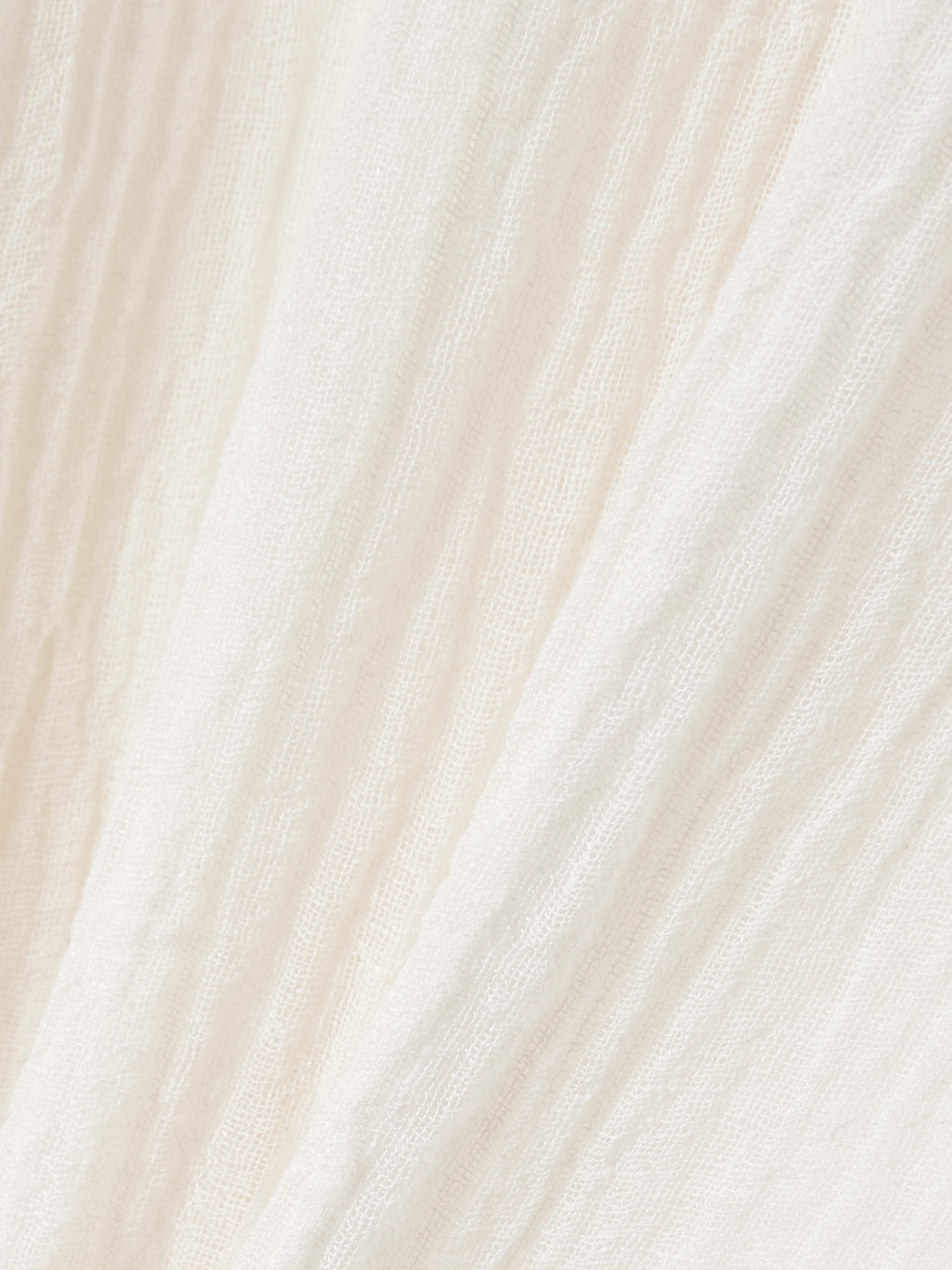 Lisa Marie Fernandez Hooded Crinkled Linen-blend Gauze Kaftan