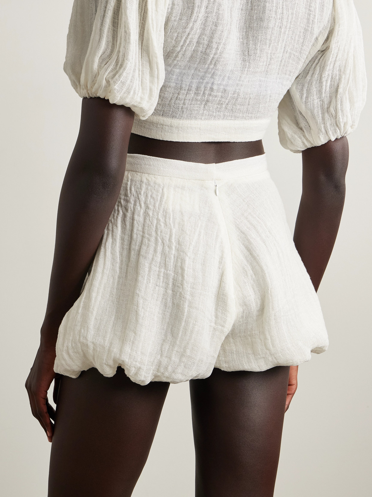 Lisa Marie Fernandez Linen-blend Gauze Shorts