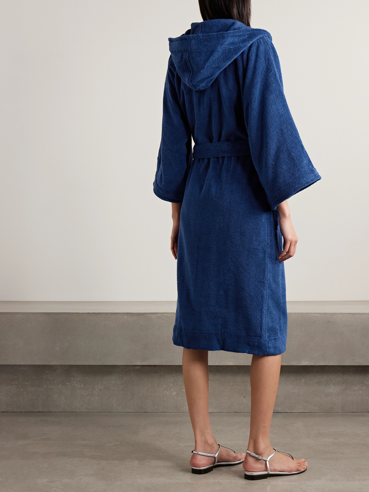 Lisa Marie Fernandez Belted Hooded Cotton-terry Robe