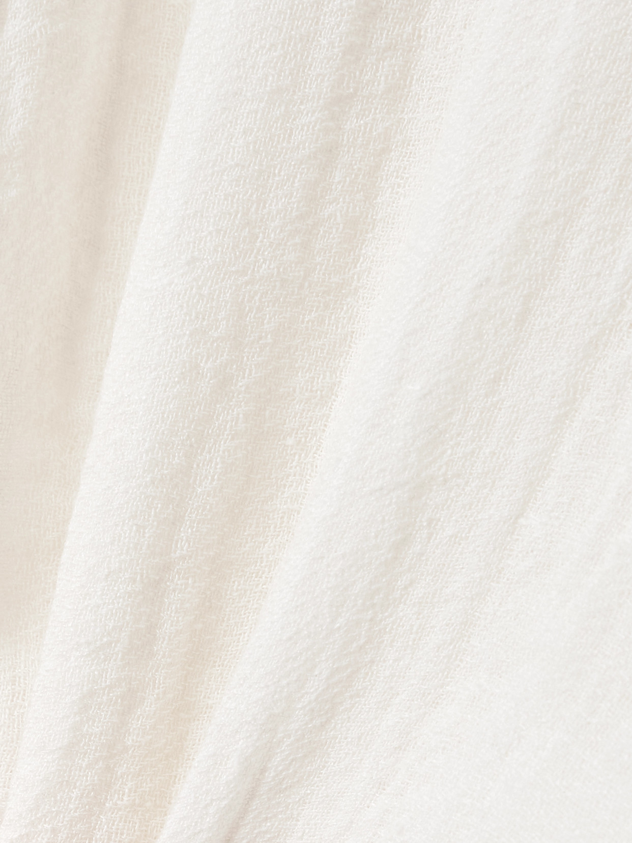Lisa Marie Fernandez Hooded Crinkled Linen-blend Gauze Poncho