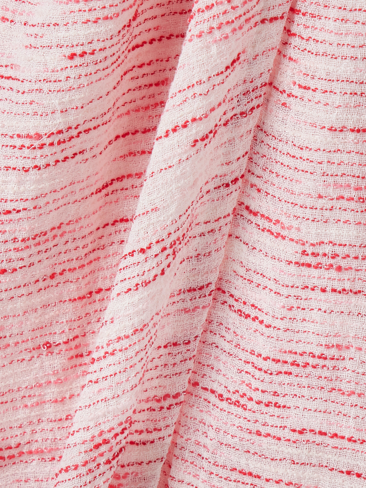 Lisa Marie Fernandez Pleated Striped Linen-blend Gauze Pareo