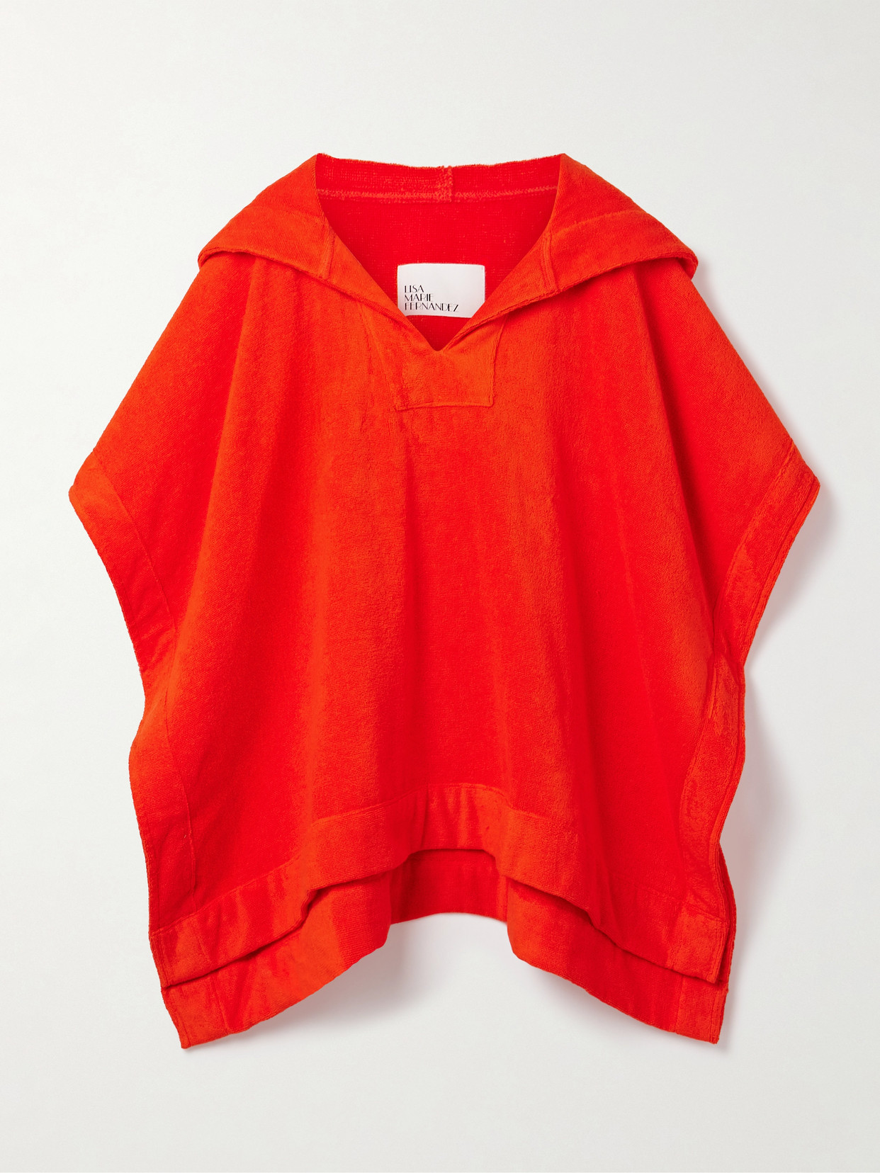 Lisa Marie Fernandez Cotton-terry Coverup In Red