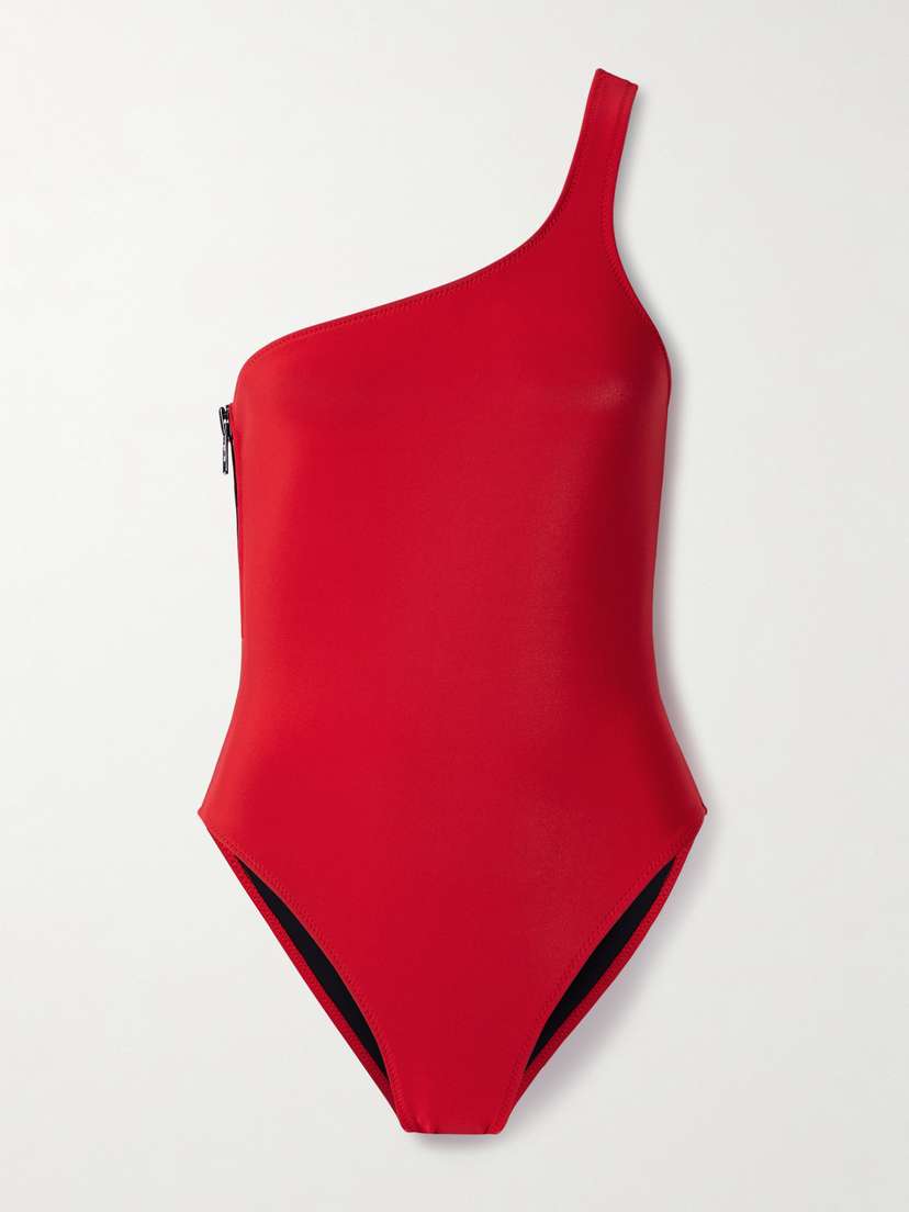 Lisa Marie Fernandez Arden One-shoulder Neoprene Swimsuit