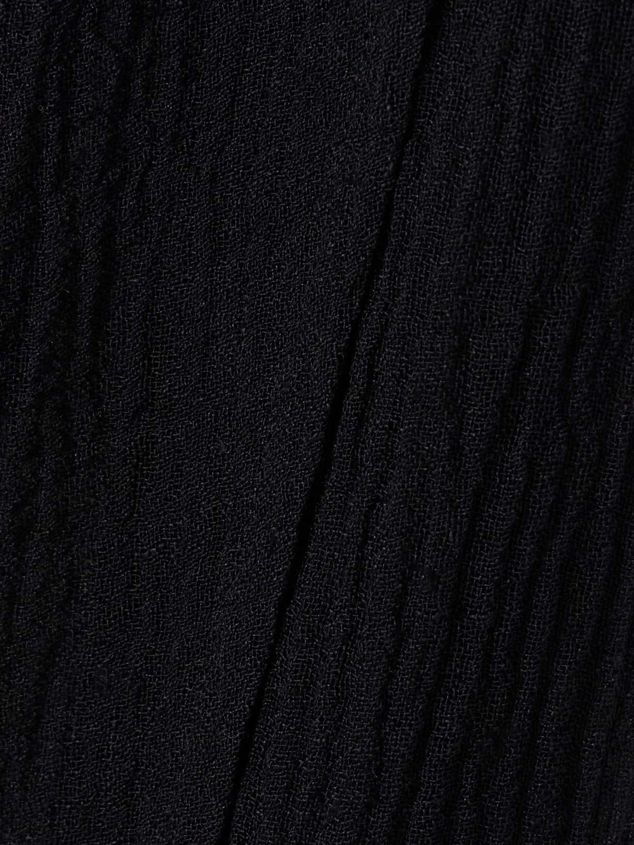 Lisa Marie Fernandez Pleated Crinkled Linen-blend Gauze Pareo