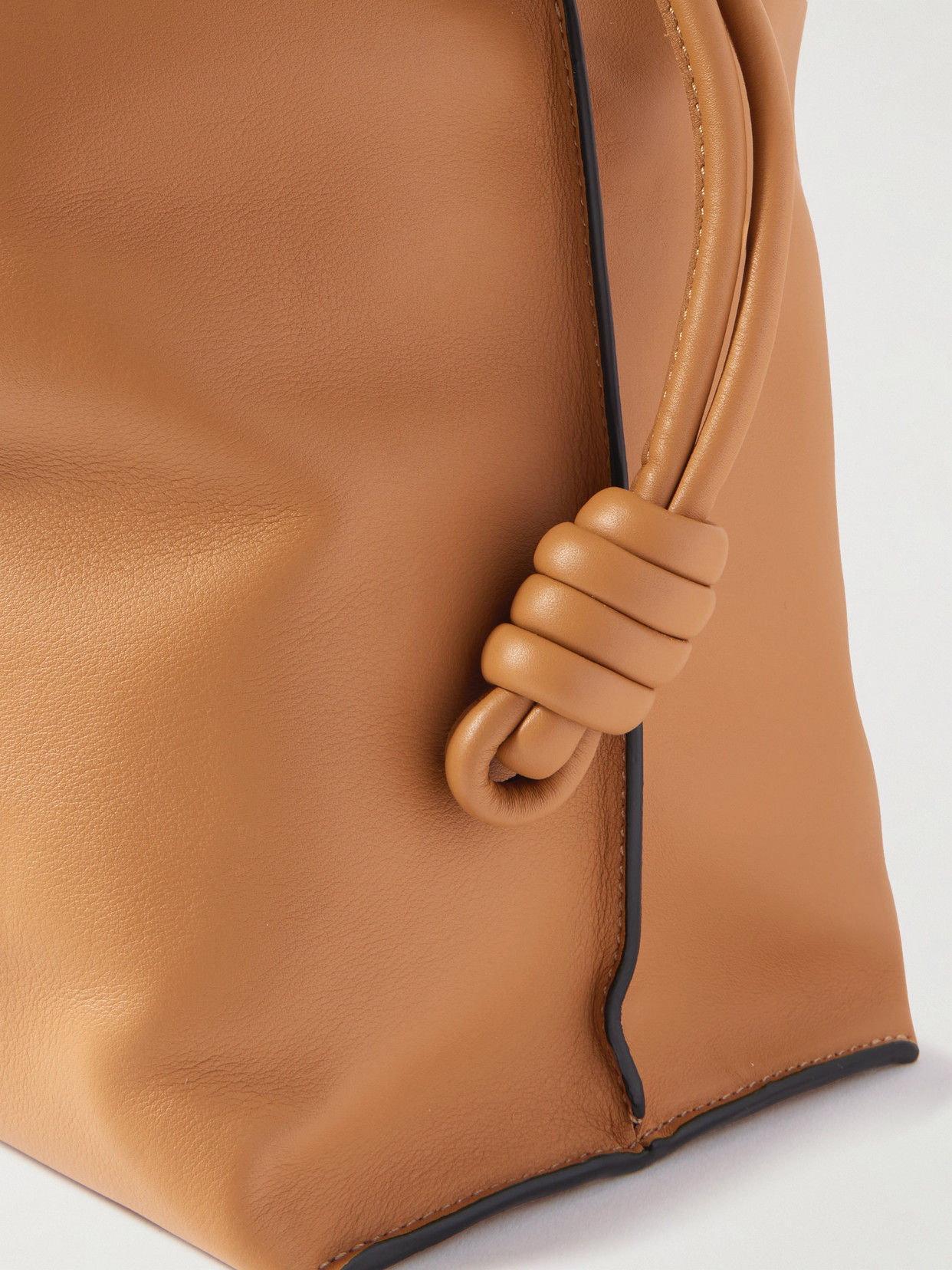 Loewe Flamenco Xl Leather Tote In Brown