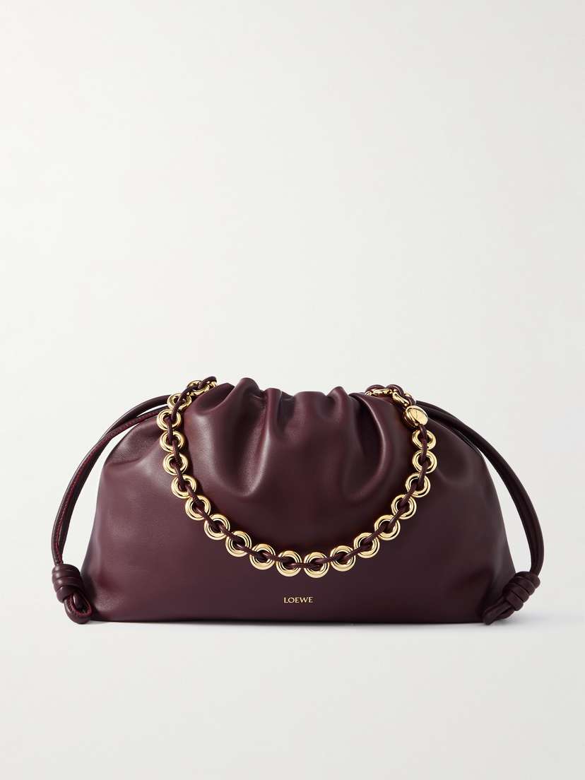 Loewe Flamenco Large Leather Clutch