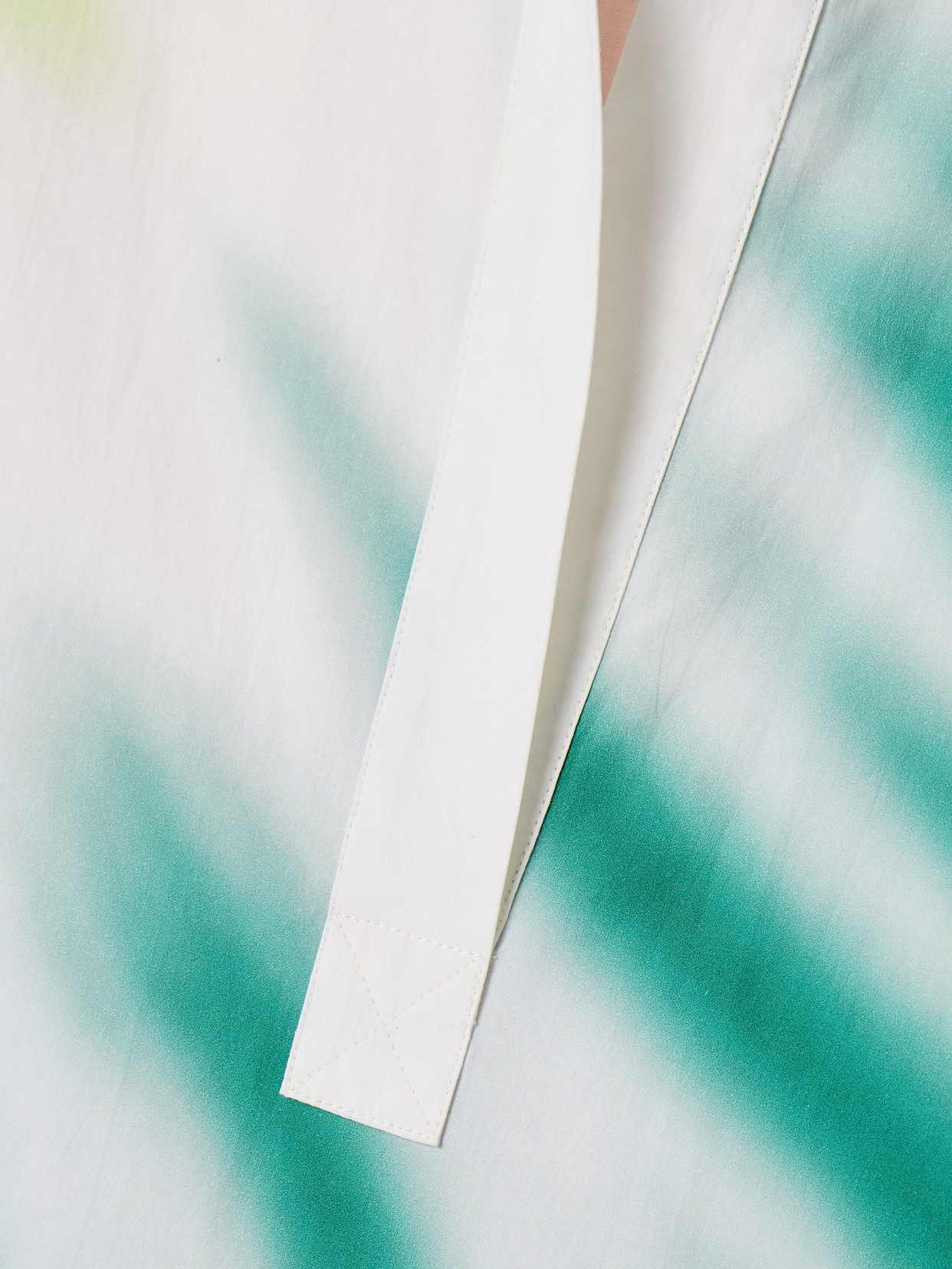 Rosie Assoulin Oversized Tie-dyed Cotton-poplin Maxi Shirt Dress In White
