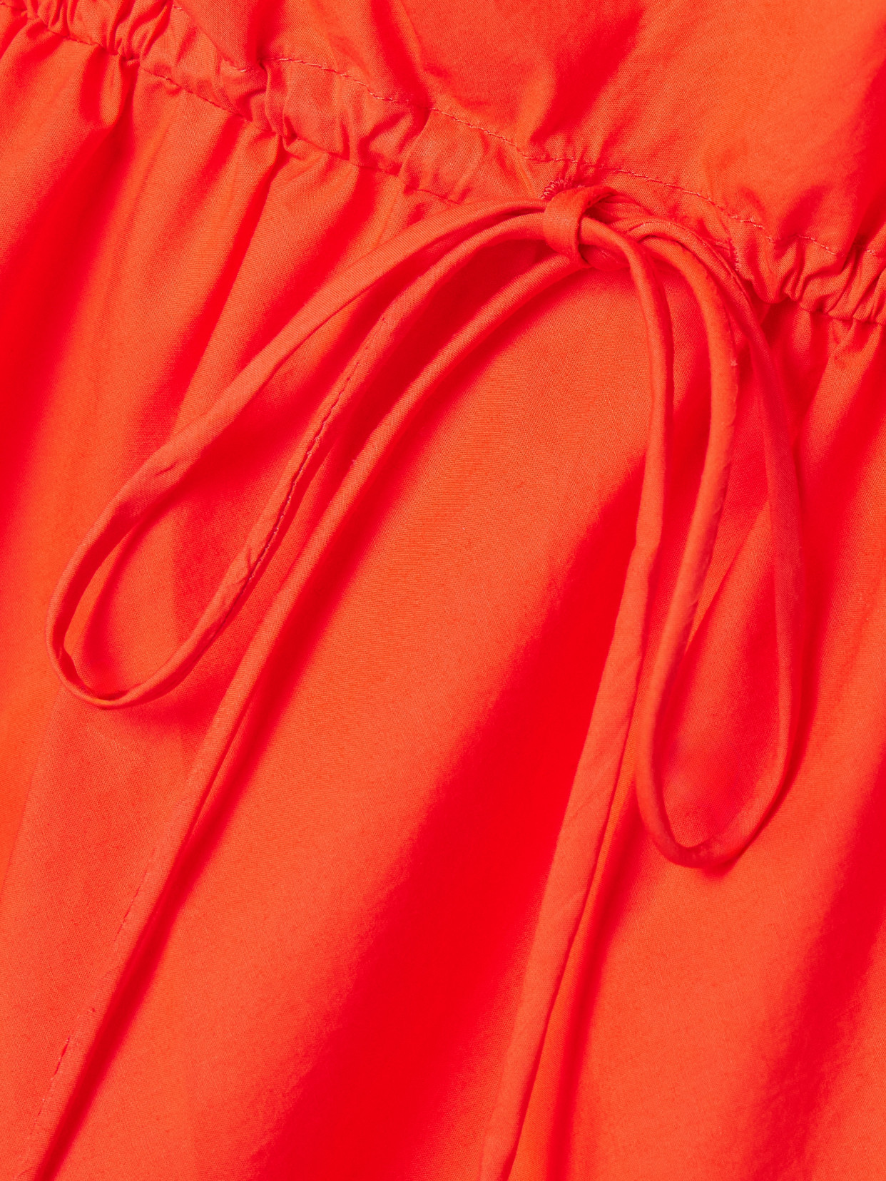 Rosie Assoulin Off-the-shoulder Cotton-poplin Midi Dress In Red