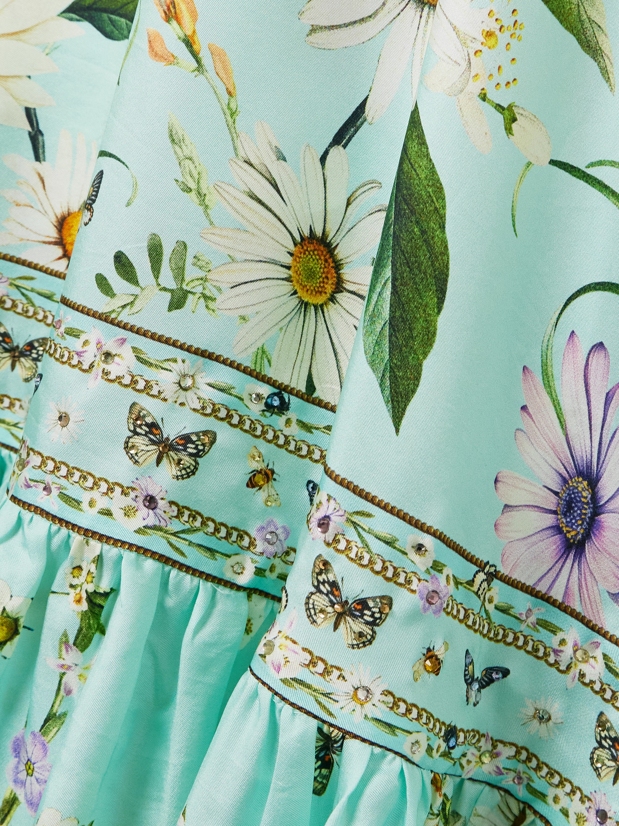Camilla Strapless Floral-print Silk-twill Maxi Dress In Green