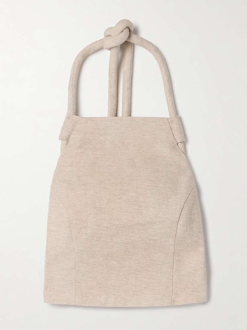 Themis Cotton And Linen-blend Halterneck Top - x small | Image | 0