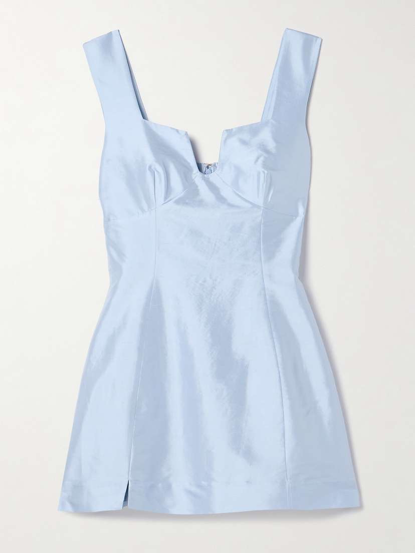 Cult Gaia Mariza Silk-dupioni Mini Dress