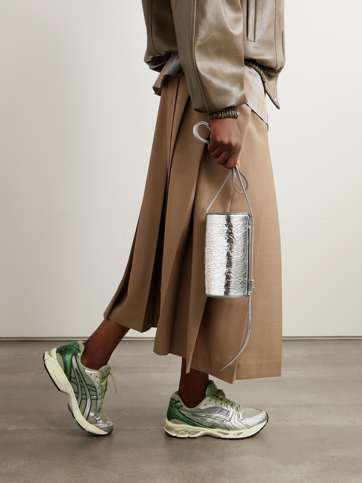 Gel-Kayano 14 Metallic And Rubber-Trimmed Sneakers