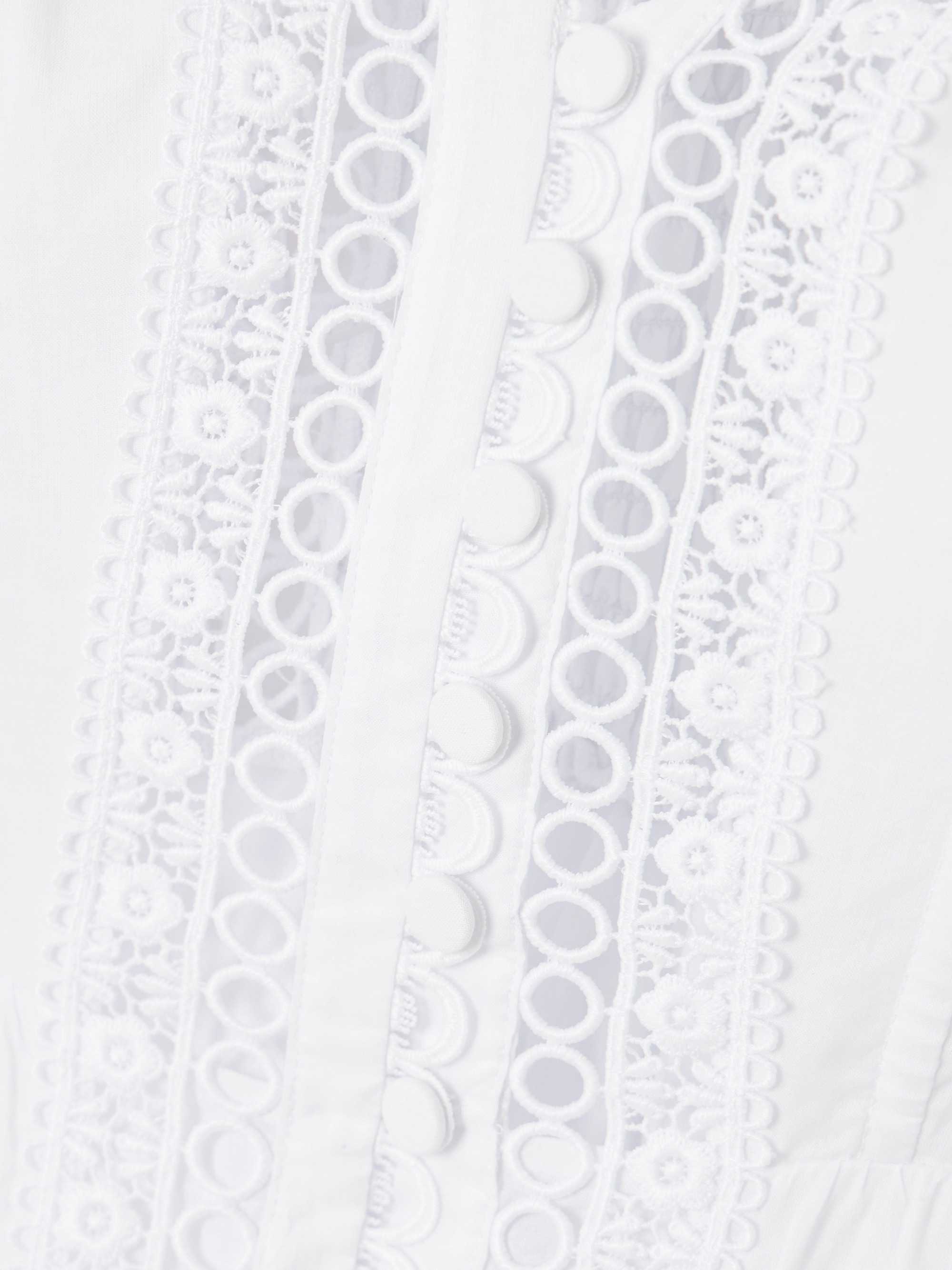 Charo Ruiz Lenora tiered guipure lace-trimmed cotton-blend voile mini dress thumbnail