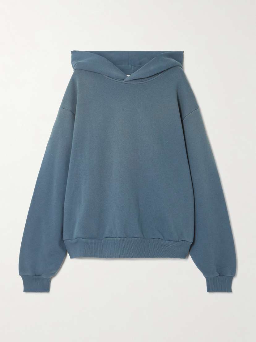 Acne Studios Printed Organic Cotton-blend Jersey Hoodie