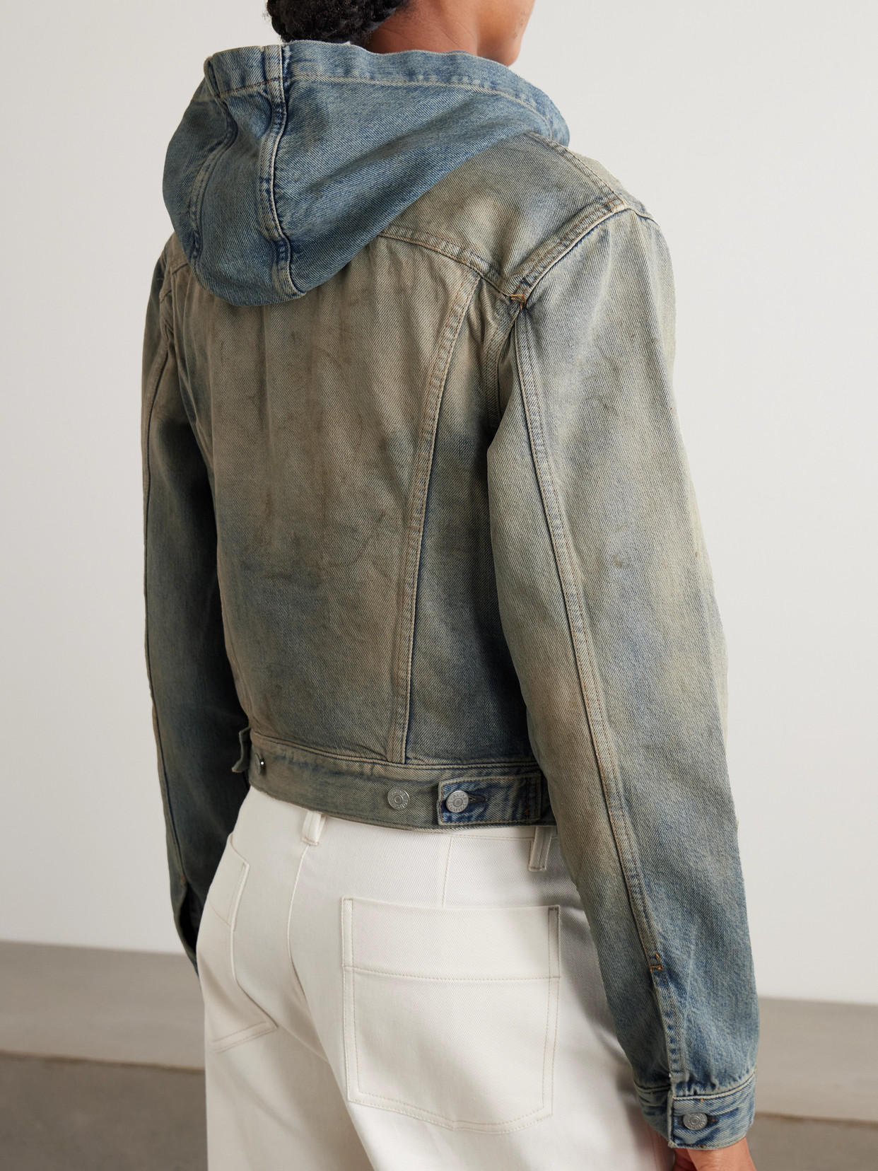 Acne Studios Short Jackets Hooded Faded Wash