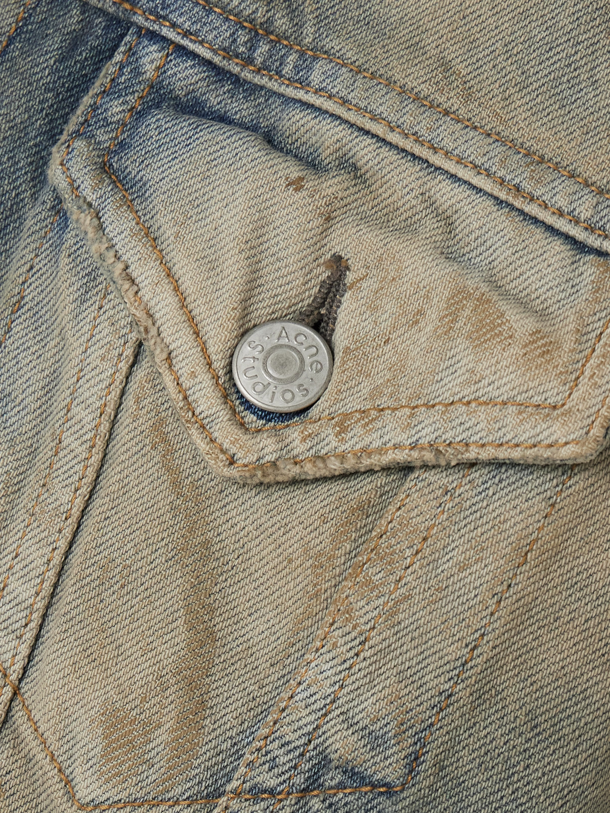 Acne Studios Short Jackets Hooded Faded Wash