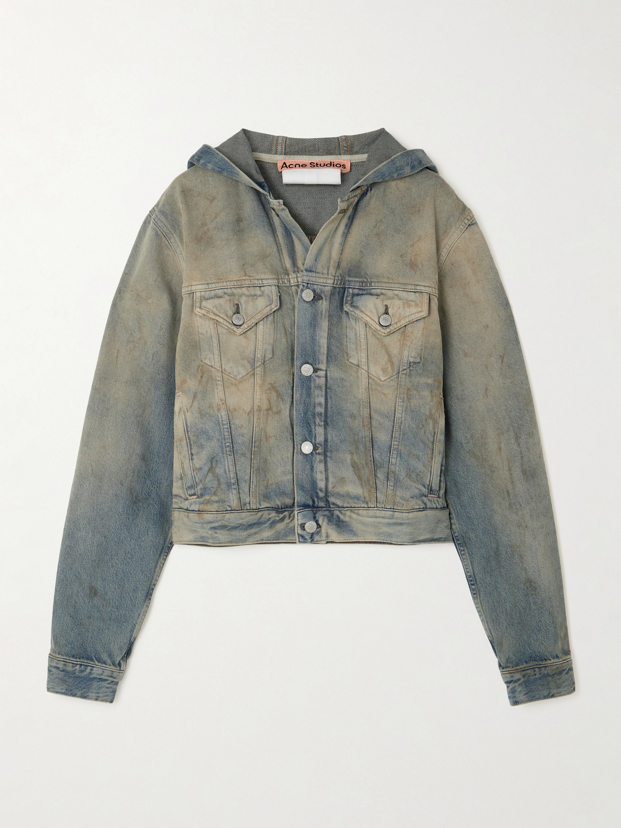Acne Studios Short Jackets Hooded Faded Wash