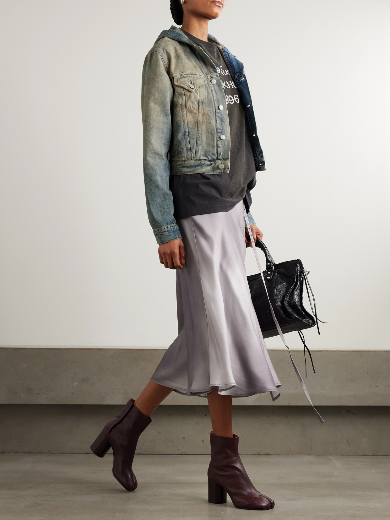 Acne Studios Short Jackets Hooded Faded Wash
