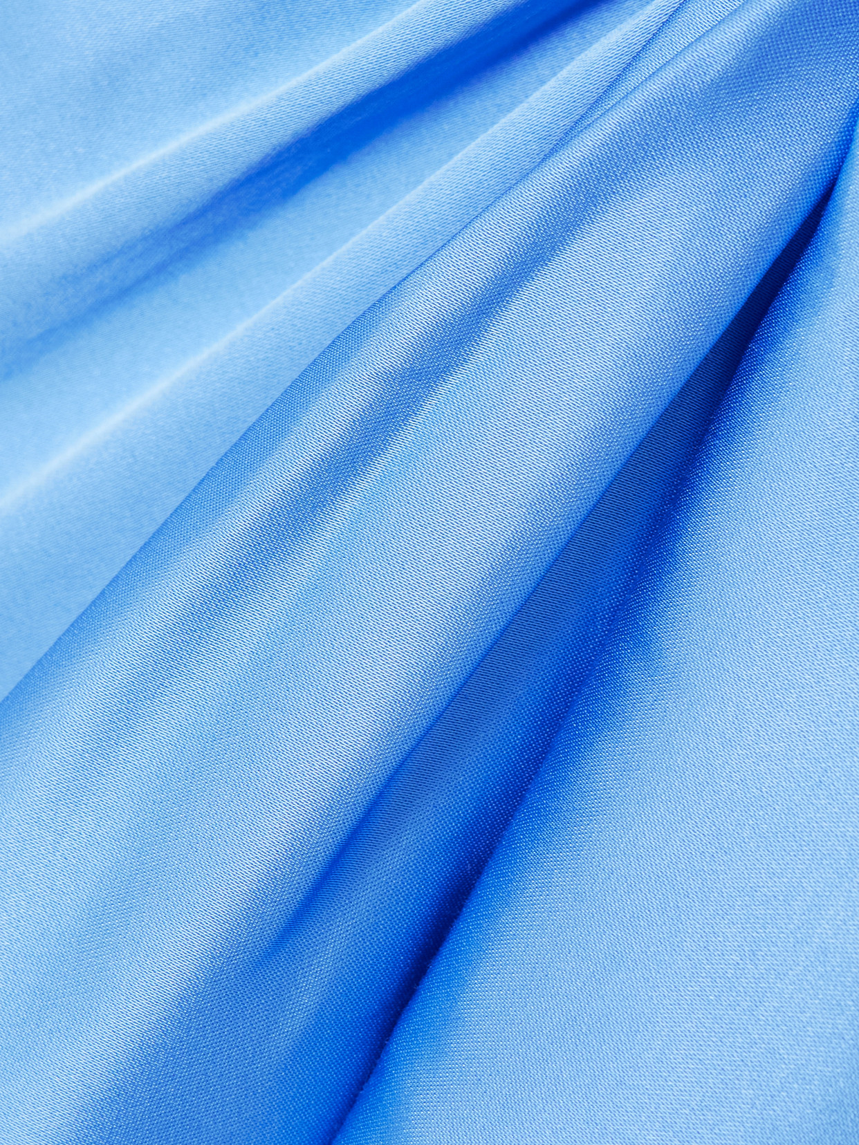 Draped Satin Halterneck Top