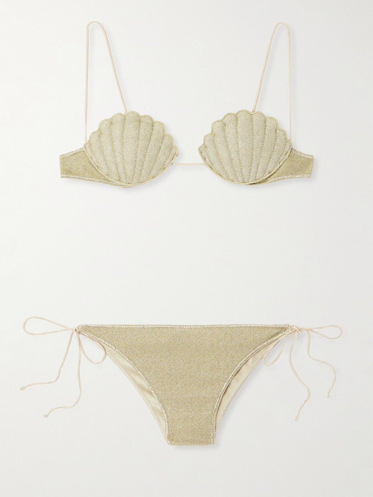 Oseree Lumière Shell Metallic Bikini
