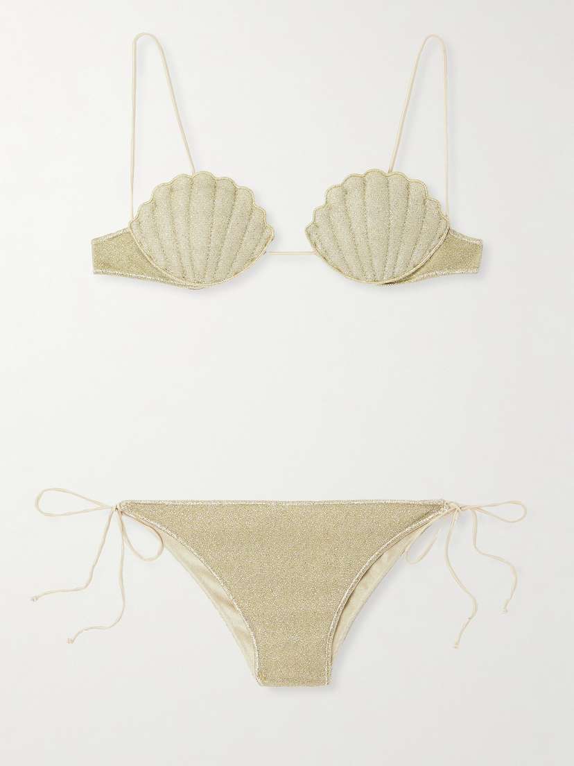 Oséree Lumière Shell Metallic Bikini