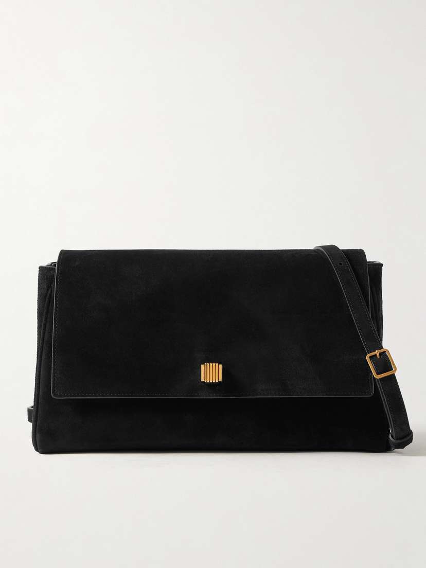 Khaite Audrey Suede Shoulder Bag