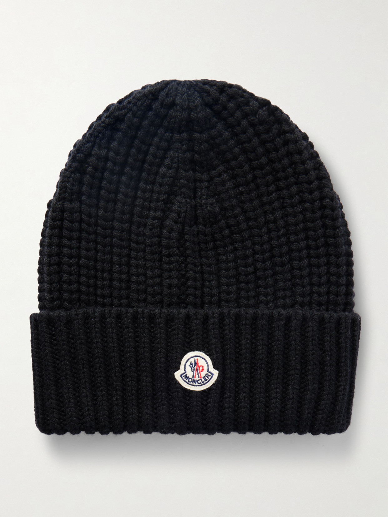 Moncler Women Beanie Wool And Cashmere Hat In Black
