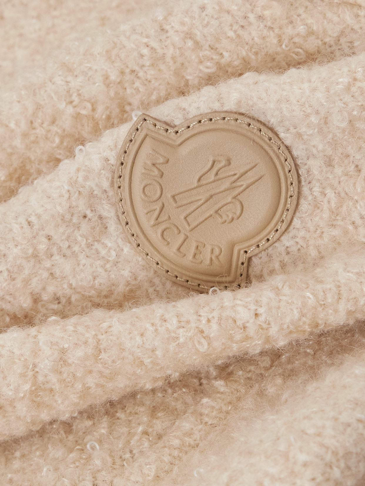 Moncler Jacke Aus Einem Wollgemisch In Neutral