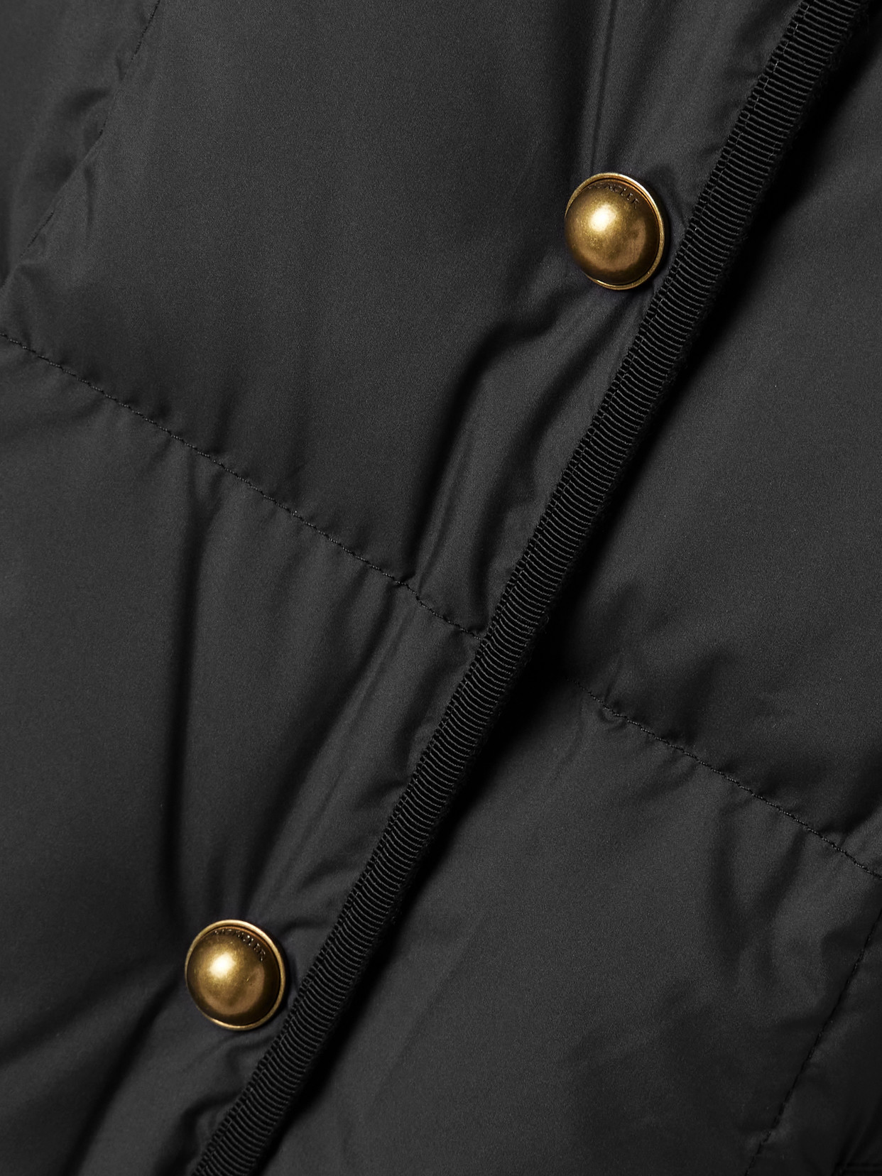 Moncler Achard Quilted Shell Down Coat In Black