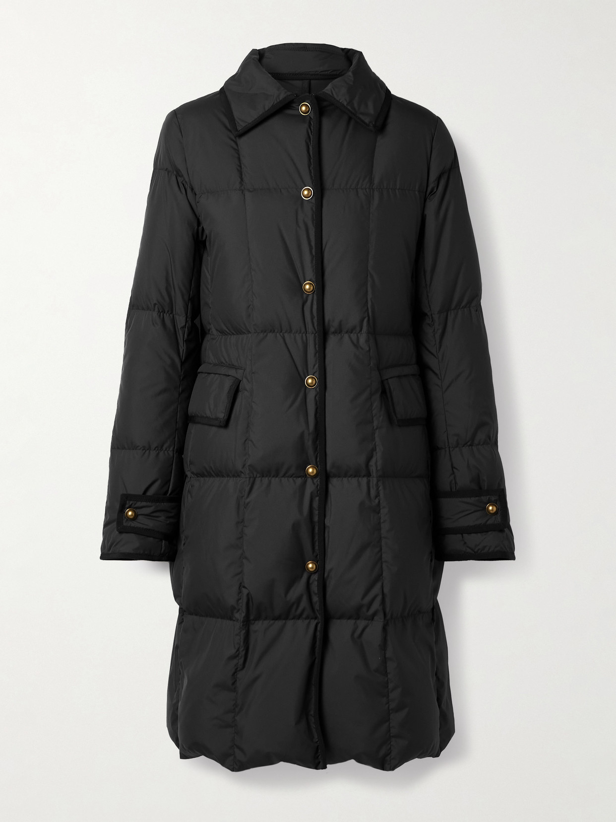 Moncler Achard Quilted Shell Down Coat In Black