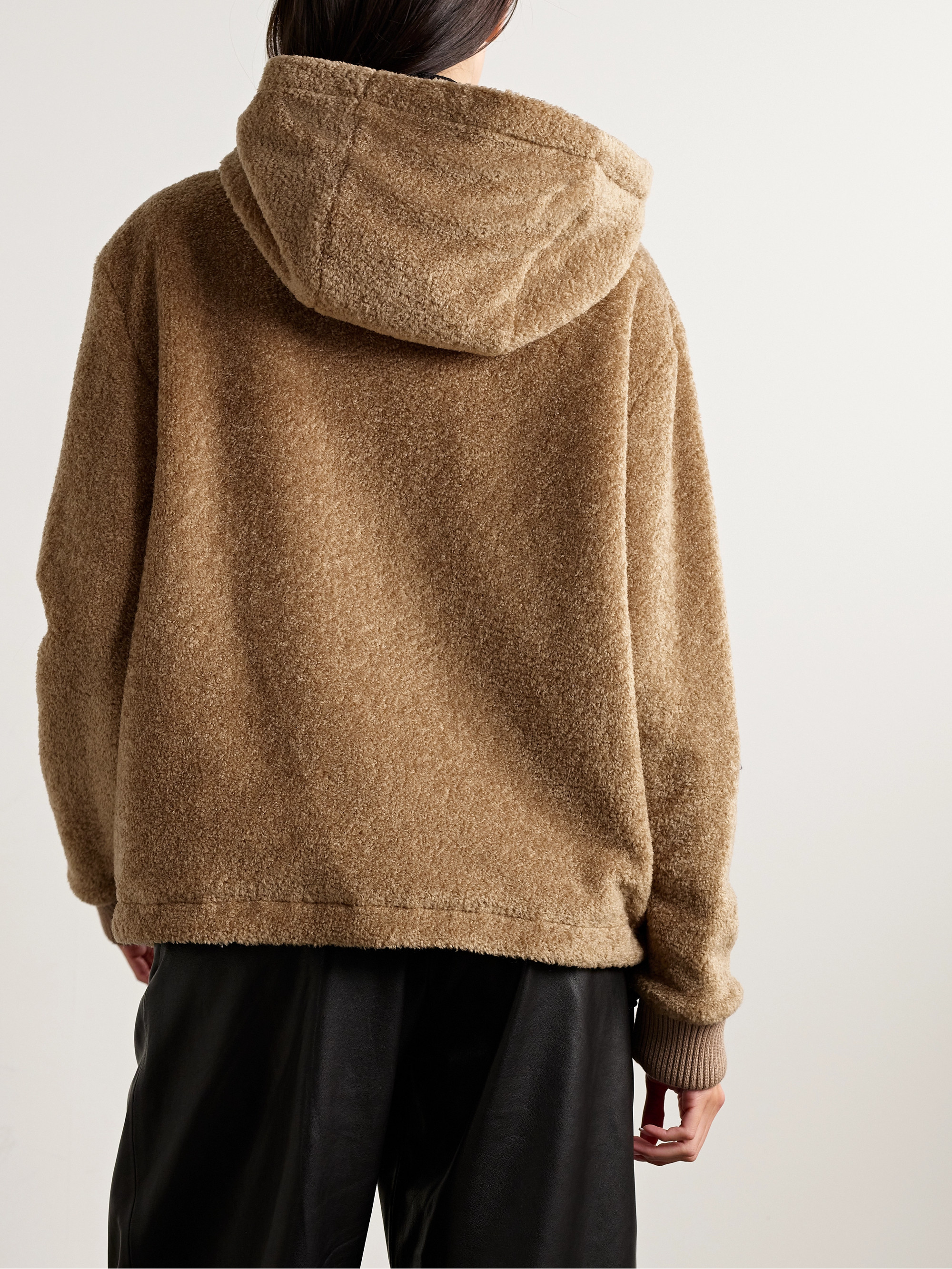 Moncler - Reversible fleece and shell zip-up hoodie | Plush