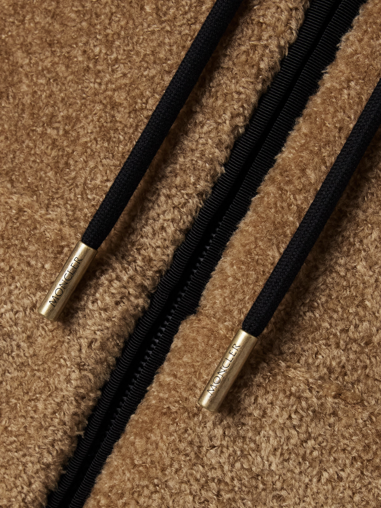 Moncler Reversible Jacket With Drawstring Hood And Logo Patch On The Sleeve In Brown