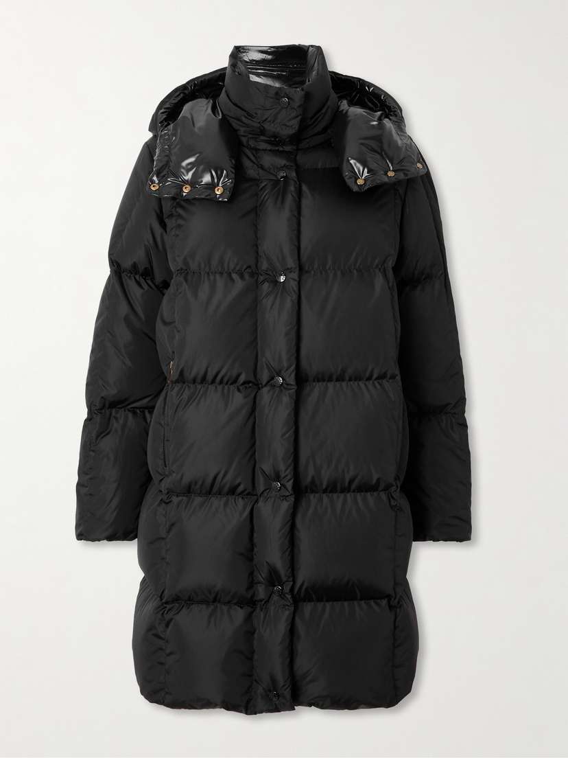 Moncler Appliquéd Hooded Shell Down Coat