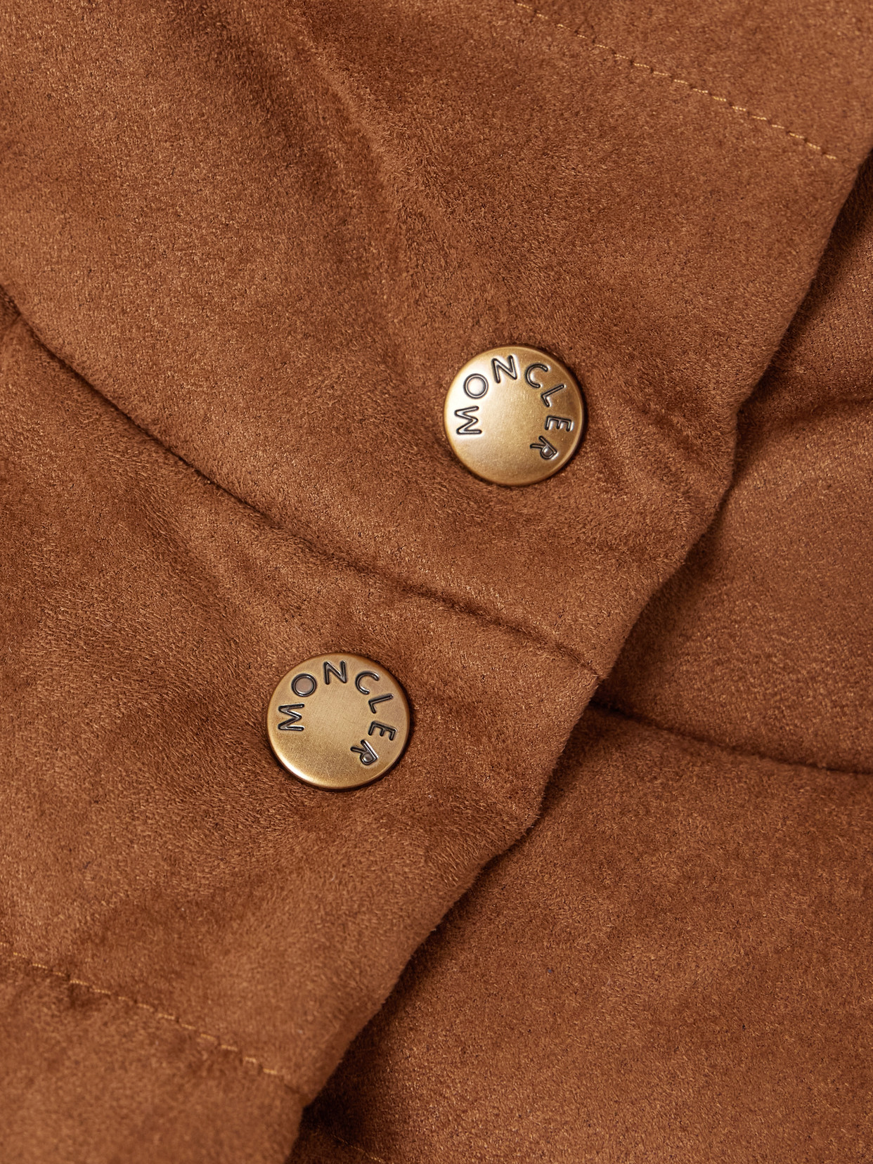 Paterne Convertible Hooded Quilted Brushed-Moleskin Down Jacket