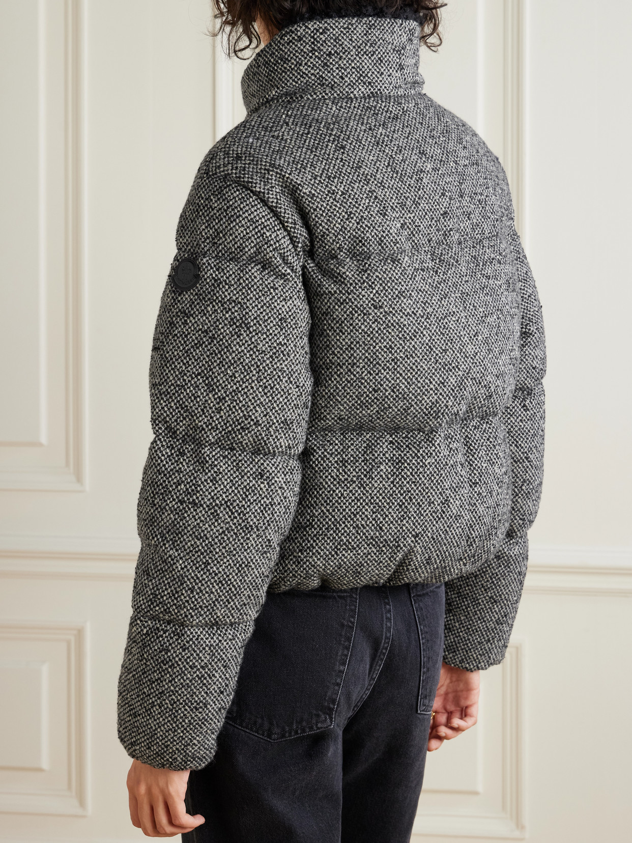 Moncler Zip-up Bomber Jacket In Gray