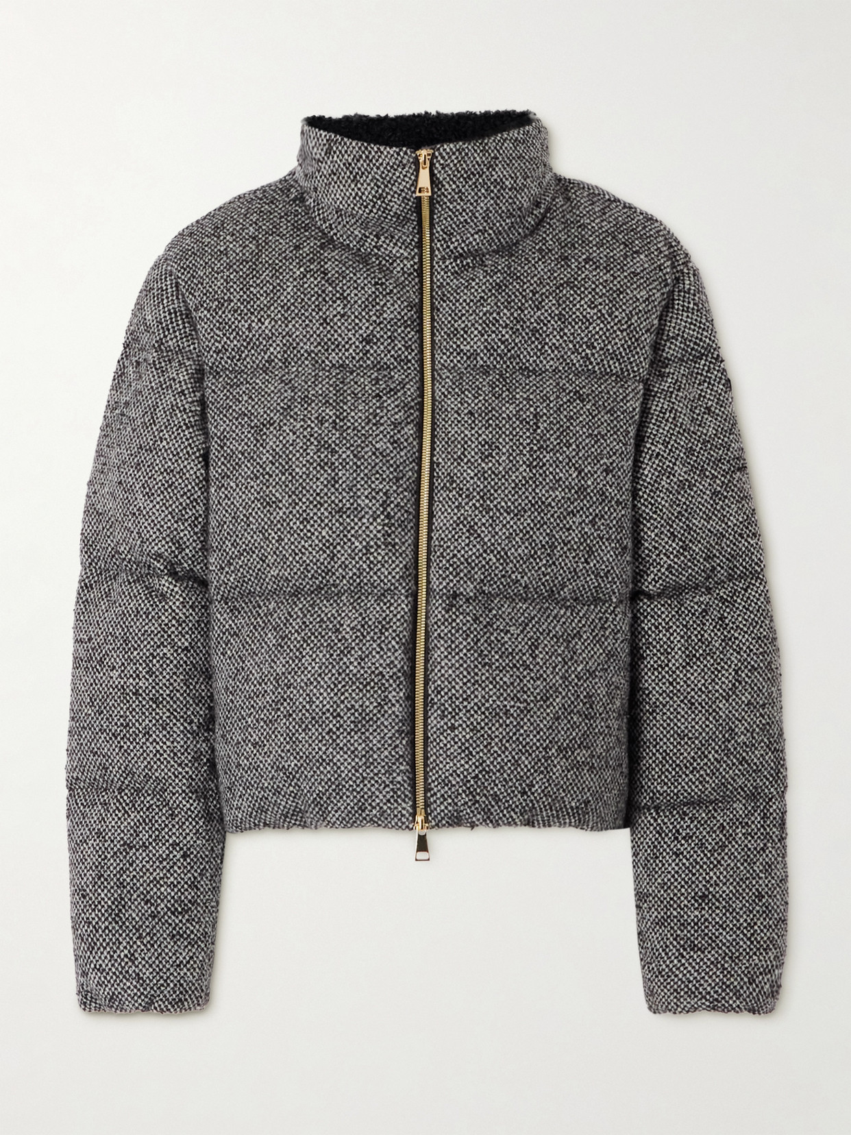 Moncler Zip-up Bomber Jacket In Gray
