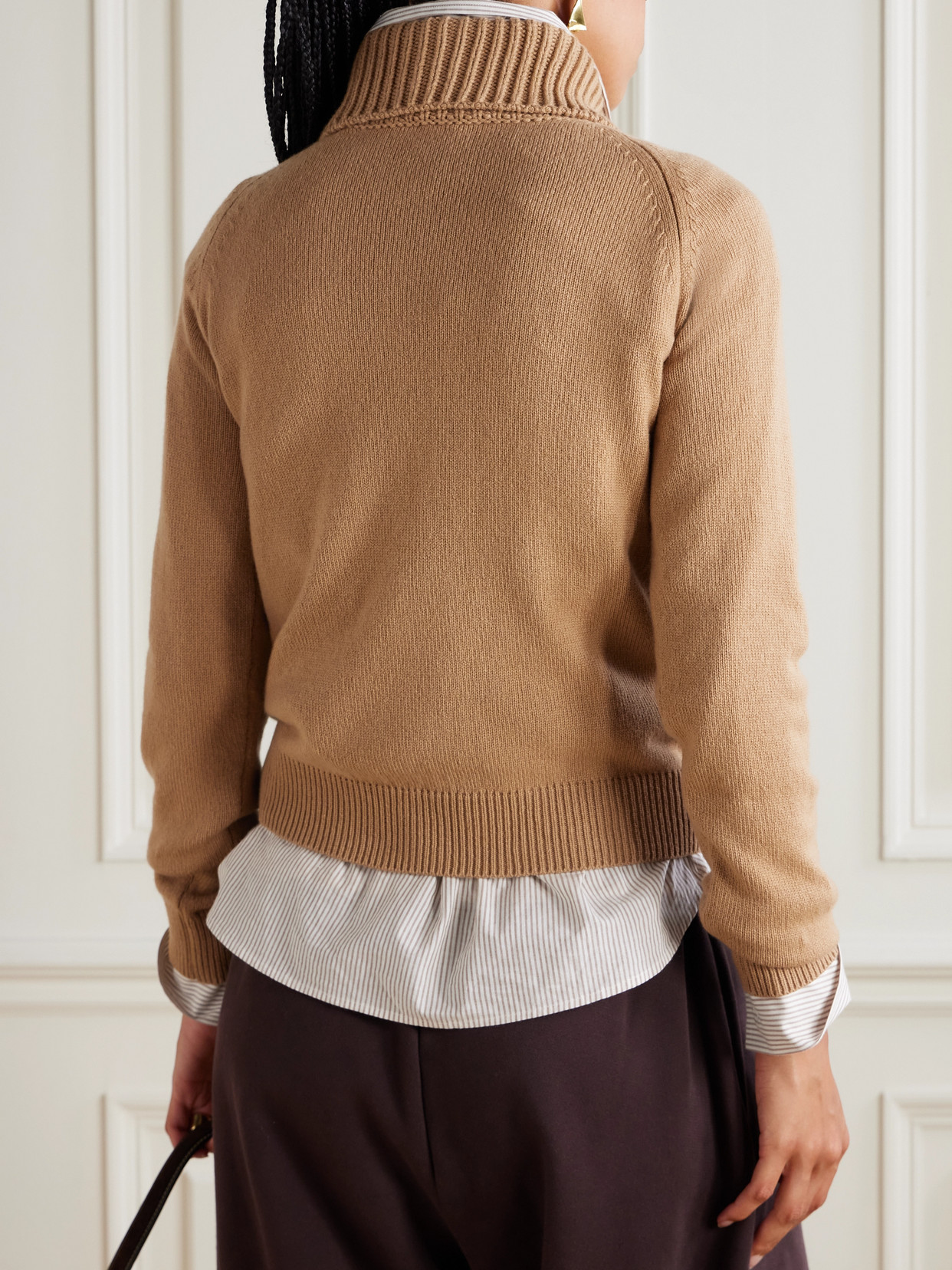 And Cashmere-Blend Polo Sweater