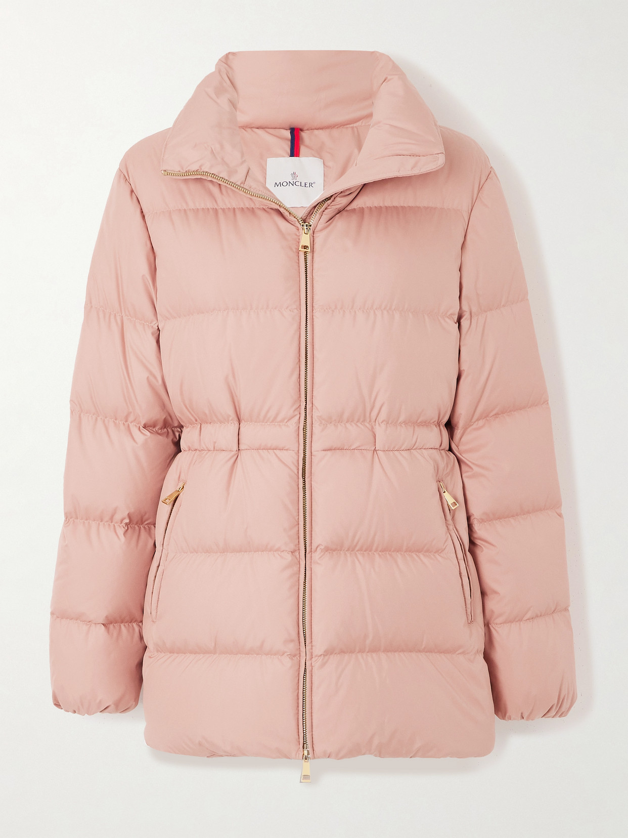 Moncler Brossette Quilted Shell Down Jacket In Pink