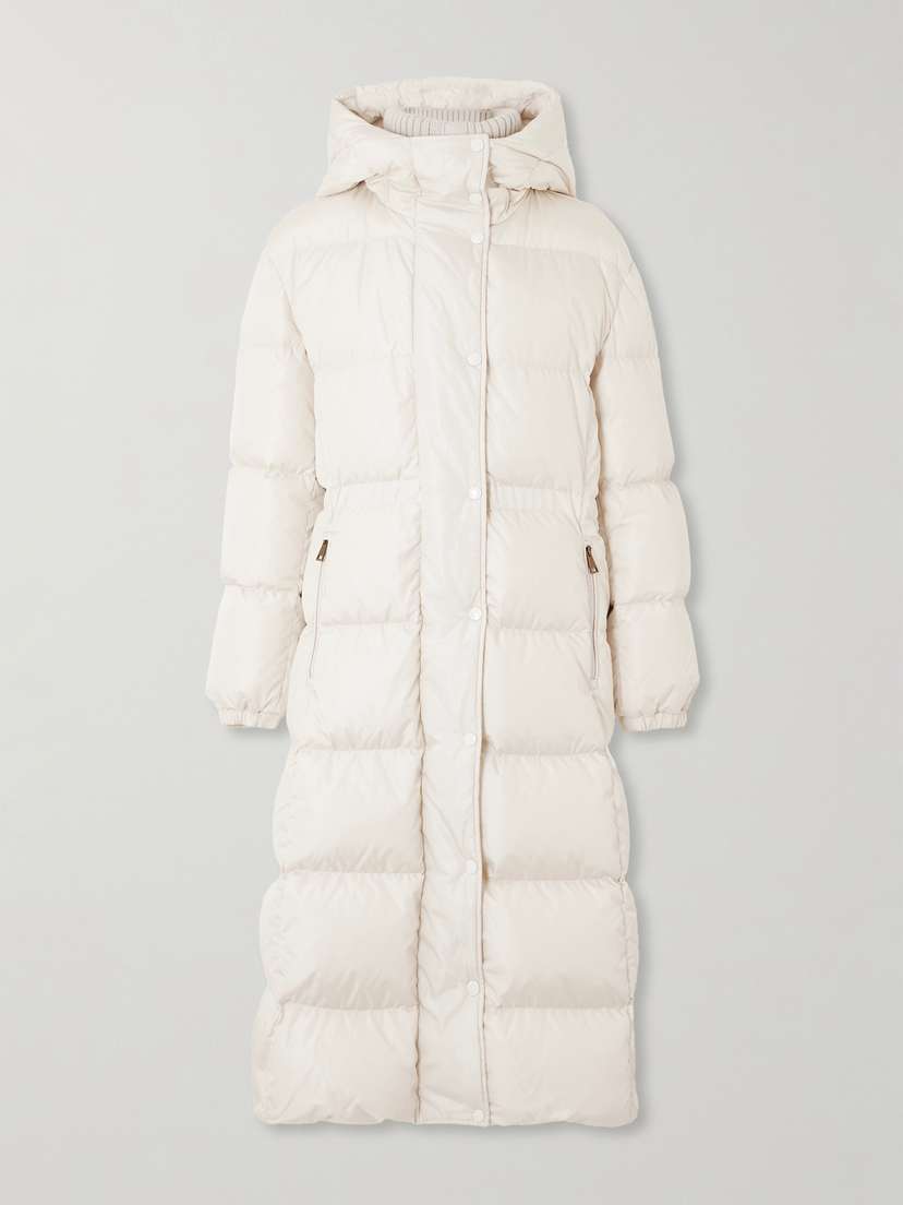 Moncler Chamer Hooded Quilted Shell Down Coat