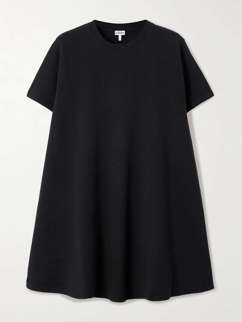 Loewe Trapeze Cotton-blend Jersey Mini Dress