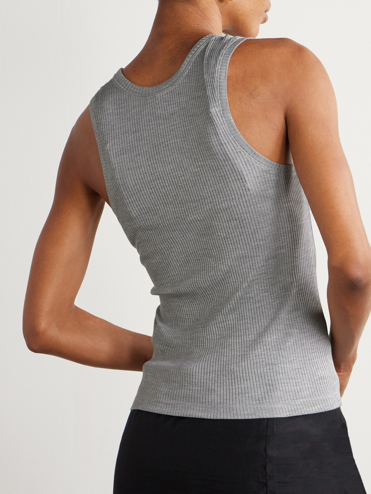 Loewe Pink Silk Tank Top With Anagram Logo