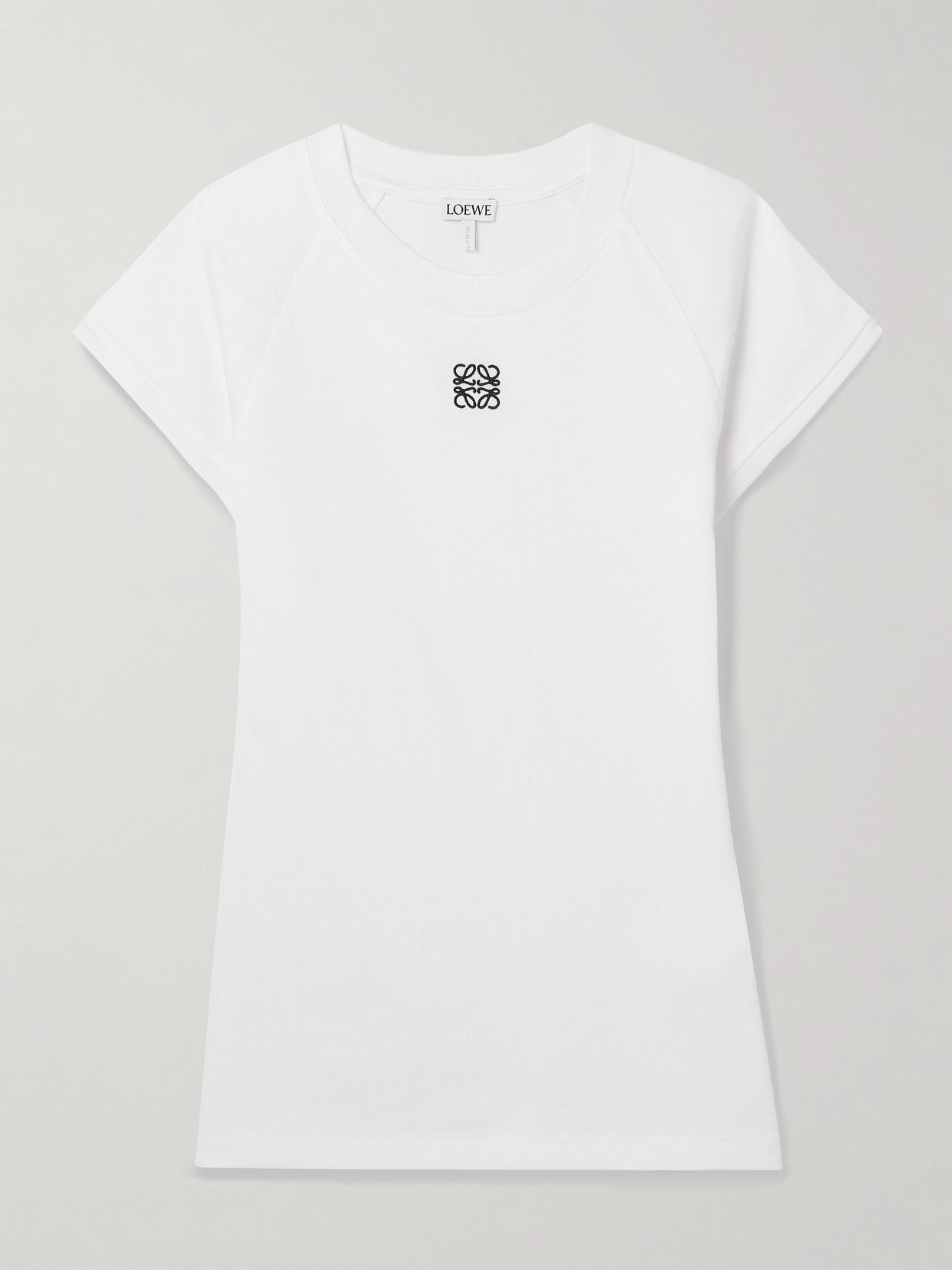 Loewe Anagram Embroidered Cotton-blend Jersey T-shirt