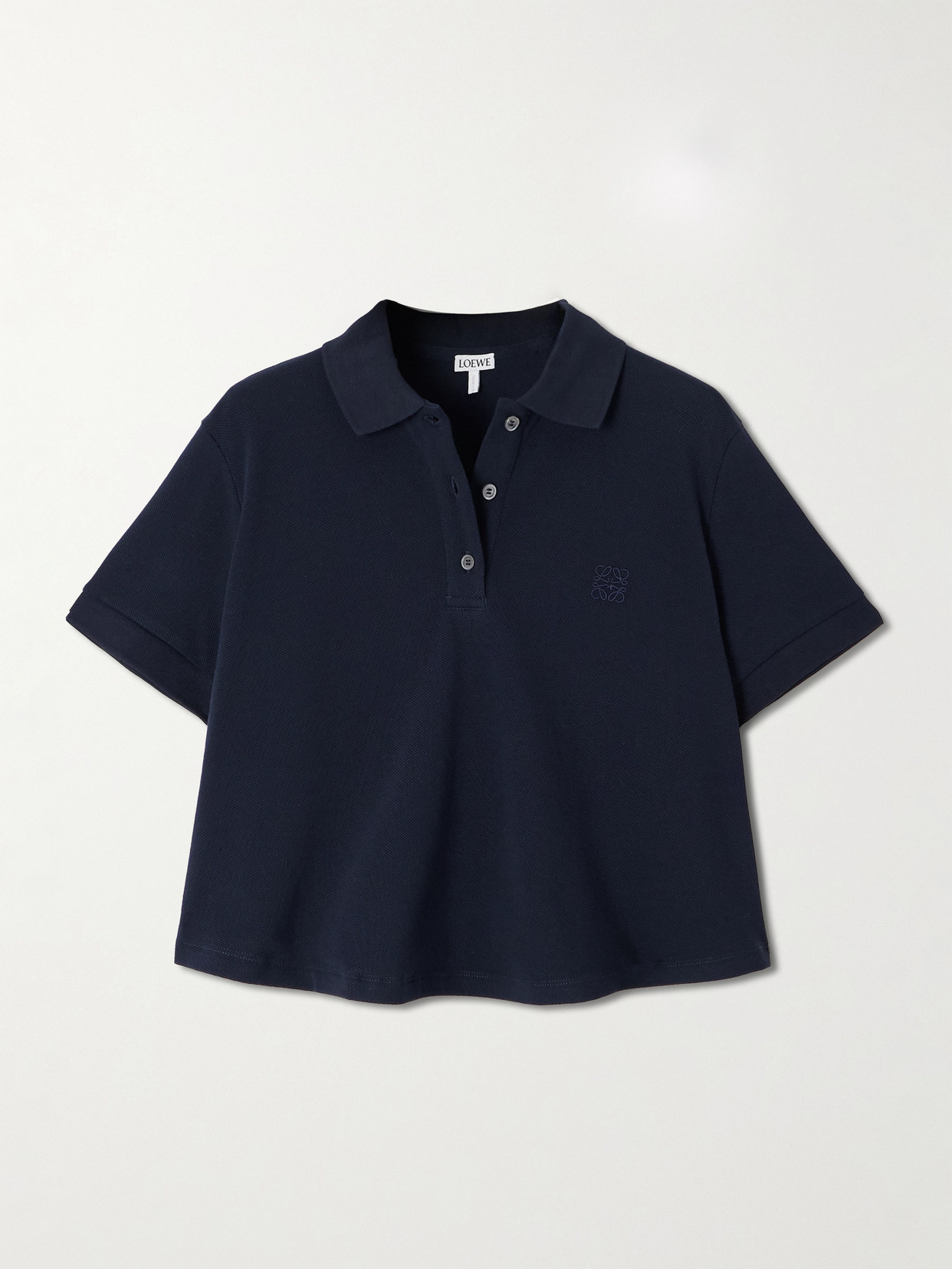 Loewe Embroidered Cotton-piqué Polo Shirt