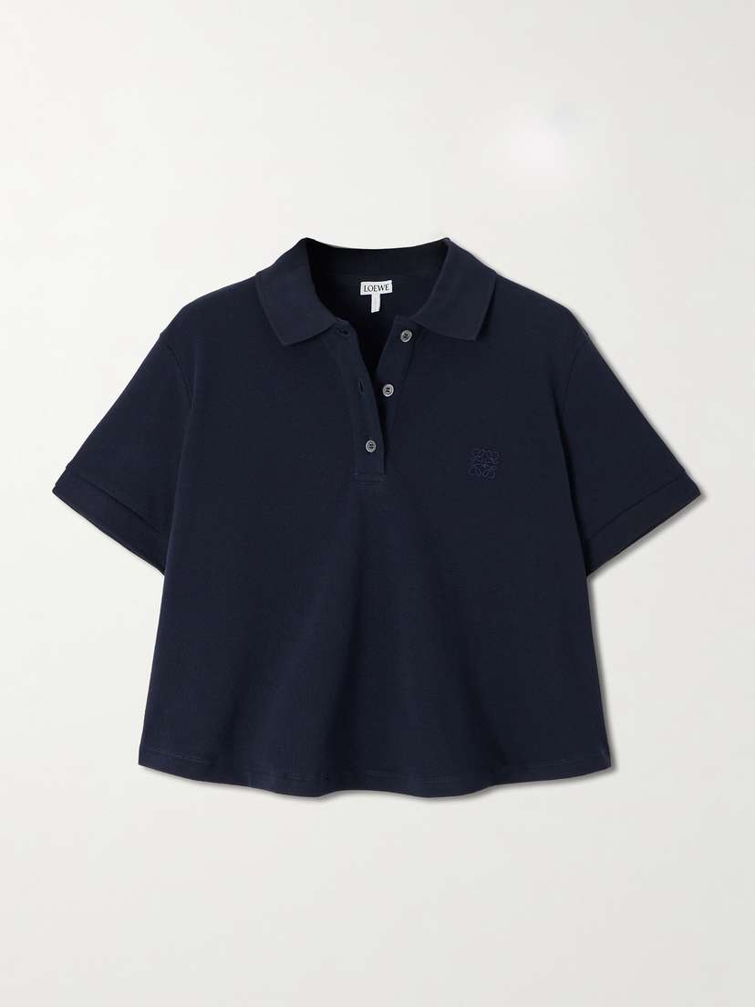 Loewe Embroidered Cotton-piqué Polo Shirt