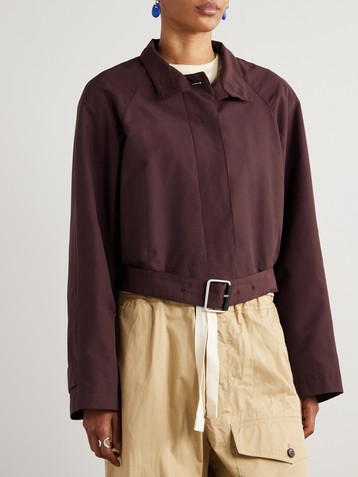 Loewe Belted cotton-blend shell jacket