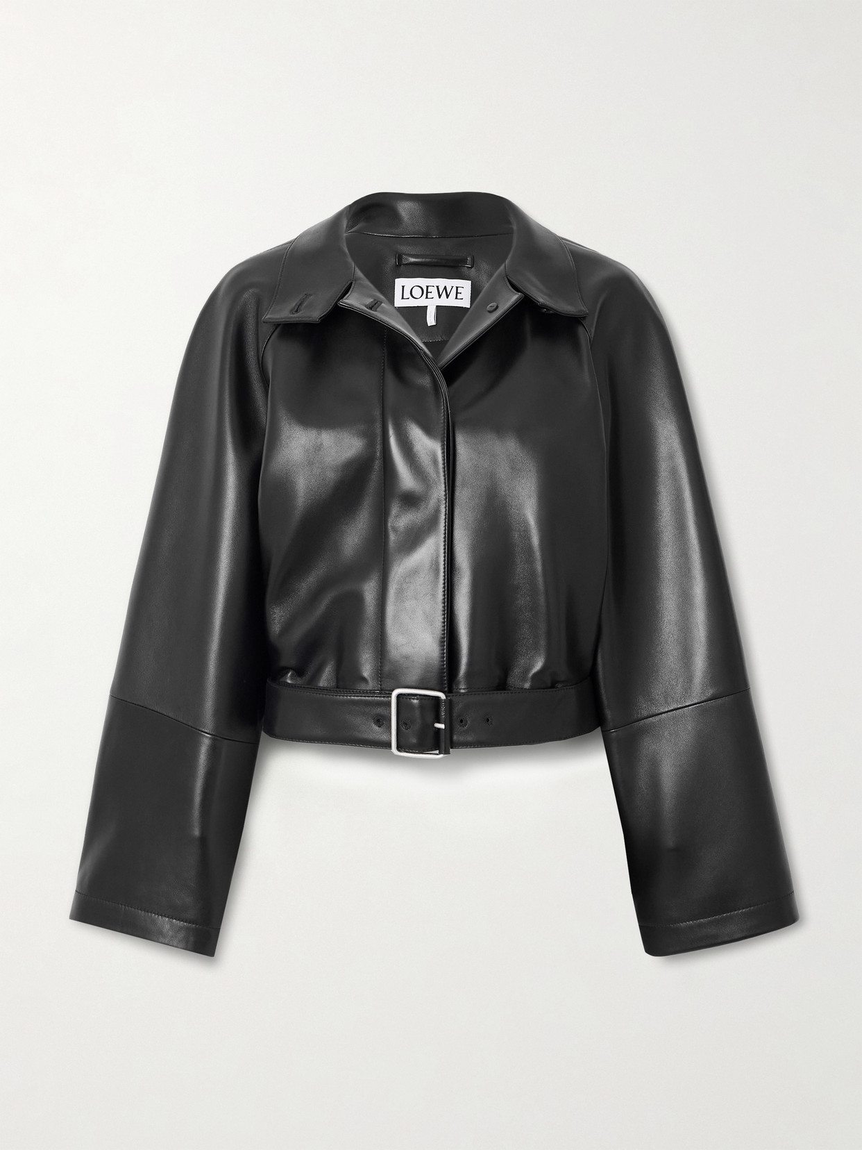 Loewe Leather Jacket In Black