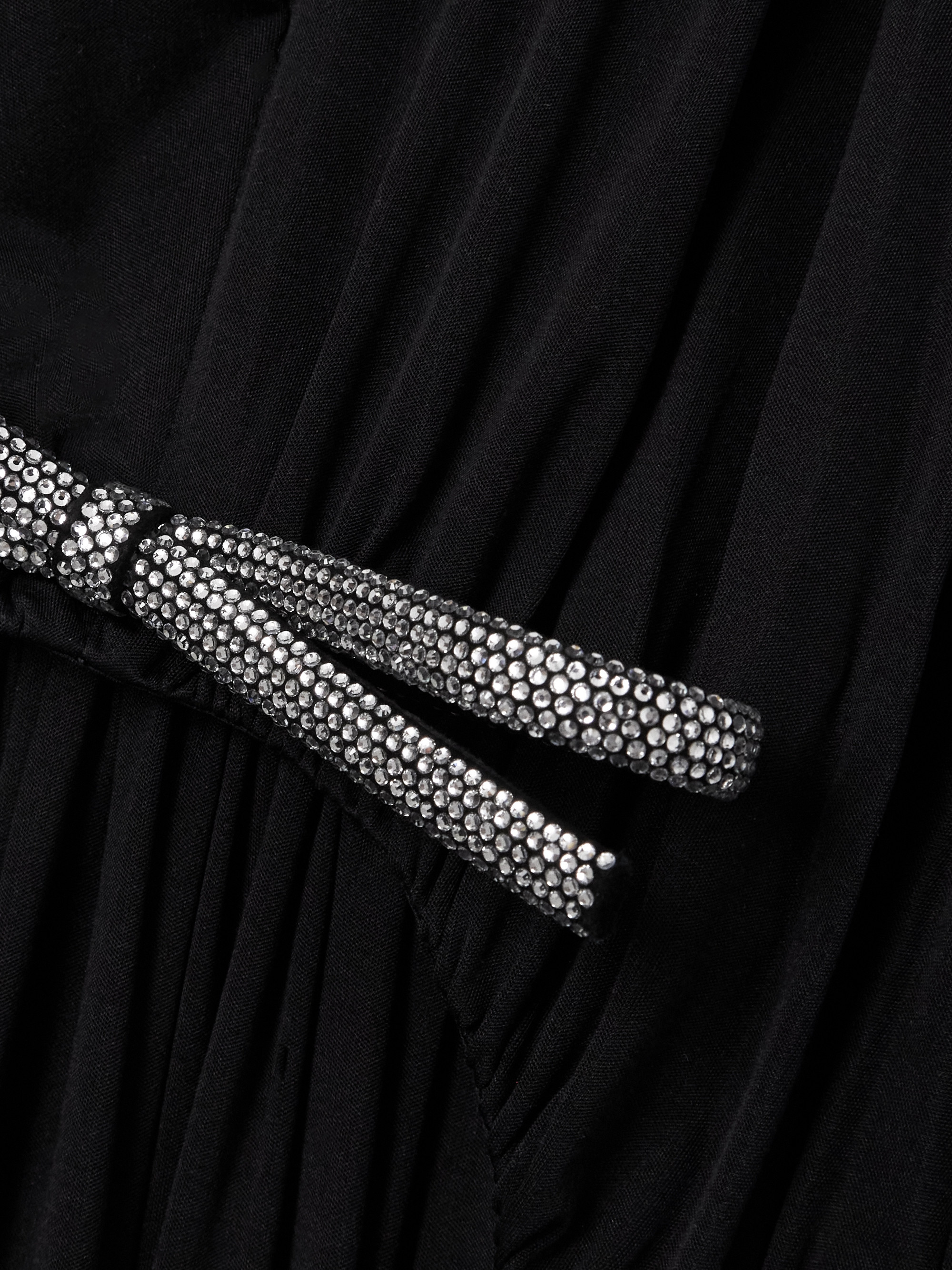 Loewe Embellished draped cotton-jersey gown thumbnail