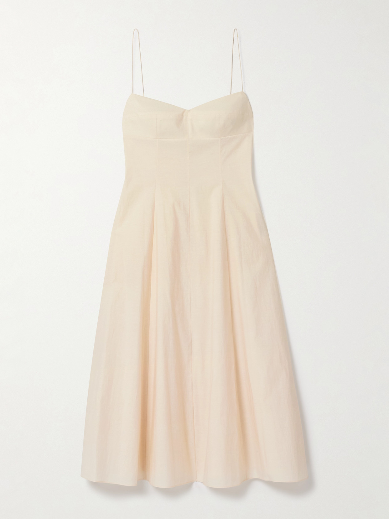 Khaite Isabella Cotton-canvas Midi Dress