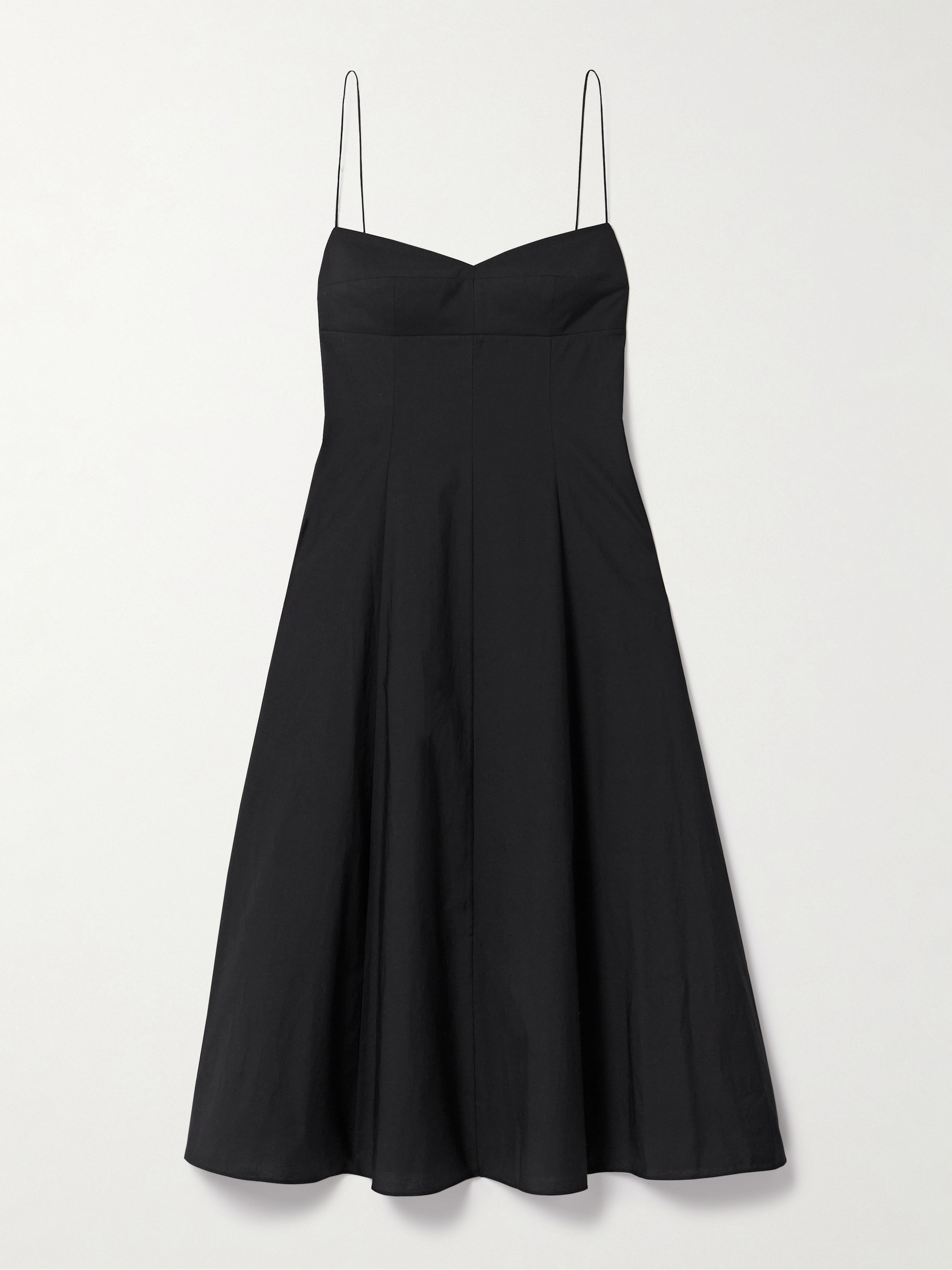 KHAITE Isabella cotton-canvas midi dress thumbnail